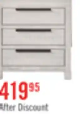 The Brick Haven Bedside 3-Drawer Nightstand with USB Port, 26W x 28H - White offer