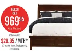 The Brick Sonoma Panel Bed with Headboard & Frame, Mango Brown - Queen Size offer