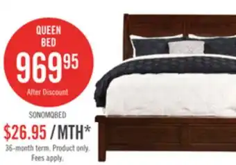 The Brick Sonoma Panel Bed with Headboard & Frame, Mango Brown - Queen Size offer