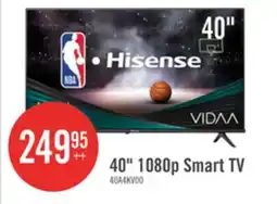 The Brick HISENSE 40 1080p HD Full Array LCD 60Hz VIDAA Smart TV (40A4KV) offer