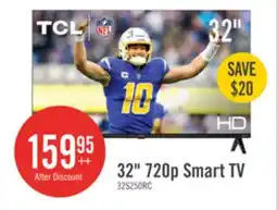 The Brick TCL 32 720p HD LED 60Hz Roku Smart TV (32S250R-CA) offer