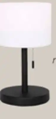 The Brick Solana 11 Modern Metal Acrylic Portable Indoor/Outdoor Table Lamp with USB Port - Black offer
