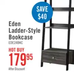 The Brick Eden 24 Ladder Style Open Bookcase with Drawer - Grey offer