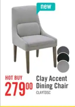 The Brick Clay Dining Chair with Polyester Fabric - Dove Grey offer