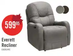The Brick Made in Canada Everett 33.5 Fabric Reclining Chair - Grey offer