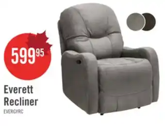 The Brick Made in Canada Everett 33.5 Fabric Reclining Chair - Grey offer