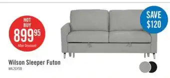 The Brick Wilson 77.5 Linen-Look Fabric Sleeper Sofa with Drop-Down Back Cushions and Metal Legs - Solis Grey offer