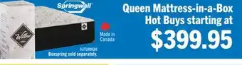 The Brick Springwall Autumn Tight Top Queen Mattress-in-a-Box offer
