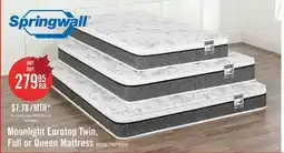 The Brick Springwall Moonlight Eurotop Plush Twin Mattress offer