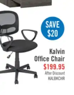 The Brick Kalvin 21.5 Office Chair - Black offer