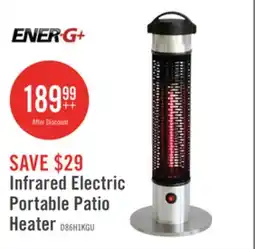 The Brick Energ+ Infrared Electric Portable Patio Heater - HEA-21212 offer