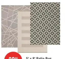 The Brick Silas Black Outdoor Patio Area Rug - 5 x 8 offer