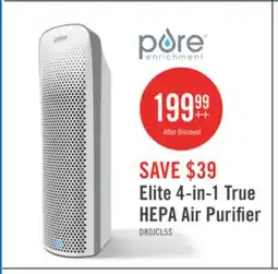 The Brick PureZone Elite 4-In-1 True HEPA Air Purifier - CA-PEAIRTWR offer
