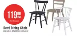 The Brick Remi Dining Chair with Curved Spindle-Back - White offer