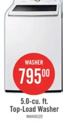 The Brick Samsung 5.1 Cu. Ft. Top-Load Washer - White - WA44A3205AW/A4 offer