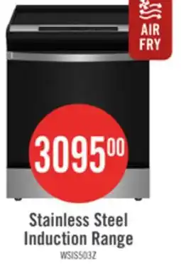The Brick Whirlpool 6.4 Cu. Ft. Induction Range with No Preheat Air Fry - Stainless Steel - WSIS5030RZ offer