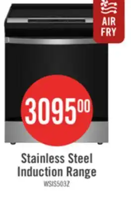 The Brick Whirlpool 6.4 Cu. Ft. Induction Range with No Preheat Air Fry - Stainless Steel - WSIS5030RZ offer