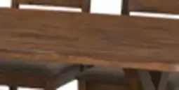 The Brick Plum Dining Table, Wood, Live-Edge Look, 70.75W- Nutmeg Brown offer