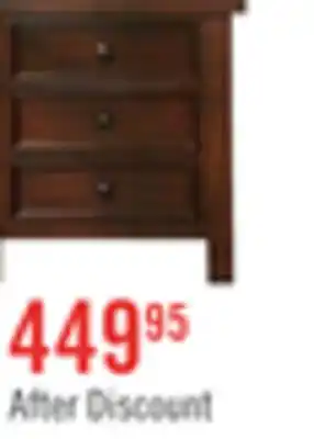 The Brick Sonoma Bedside 3-Drawer Nightstand, 28W x 28H - Mango Brown offer