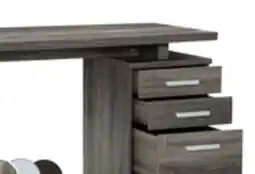The Brick Oscar 47 Reversible Office Desk with Storage - Grey offer