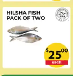 Food World Supermarket HILSHA FISH PACK OF TWO offer