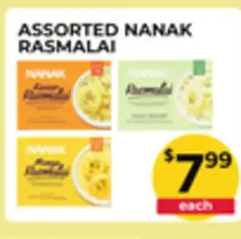 Food World Supermarket ASSORTED NANAK RASMALAI offer