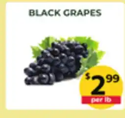 Food World Supermarket BLACK GRAPES offer