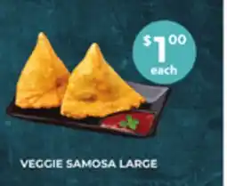Food World Supermarket VEGGIE SAMOSA LARGE offer