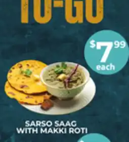 Food World Supermarket SARSO SAAG WITH MAKKI ROTI offer
