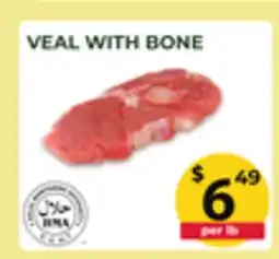 Food World Supermarket VEAL WITH BONE offer