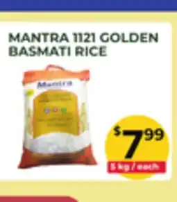 Food World Supermarket MANTRA 1121 GOLDEN BASMATI RICE offer