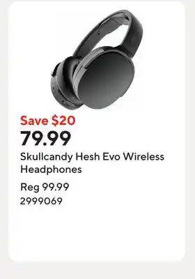 Staples Skullcandy Hesh Evo Wireless Headphones offer