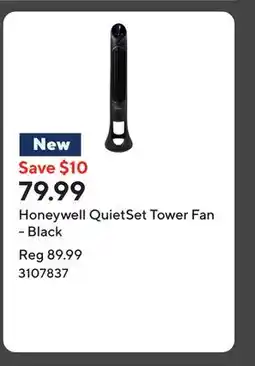 Staples Honeywell QuietSet Tower Fan - Black offer