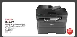 Staples Brother DCP-L2640DW Business-Ready Monochrome Multifunction Laser Printer offer