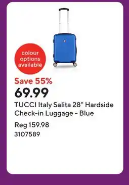 Staples TUCCI Italy Salita 28 Hardside Check-in Luggage - Blue offer