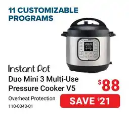 Visions Electronics Instant Pot Duo Mini 3 Multi-Use Pressure Cooker V5 offer