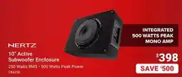 Visions Electronics NERTZ 10 Active Subwoofer Enclosure offer