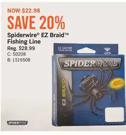 Cabela's Spiderwire EZ Braid Fishing Line offer
