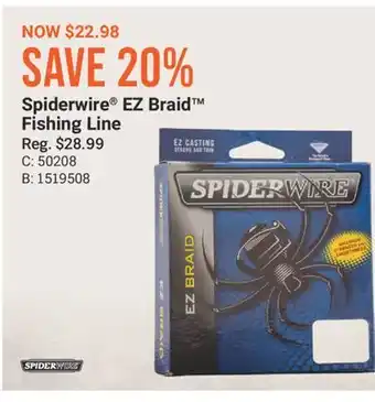 Cabela's Spiderwire EZ Braid Fishing Line offer
