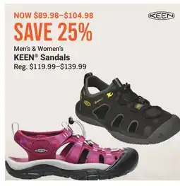 Cabela's KEEN Sandals offer