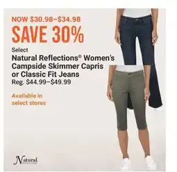 Cabela's Natural Reflections Women's Campside Skimmer Capris or Classic Fit Jeans offer