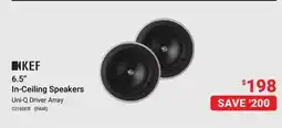 Visions Electronics KEF 6.5 In-Ceiling Speakers offer