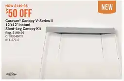 Cabela's Caravan Canopy V-Series II 12'x12' Instant Slant-Leg Canopy Kit offer