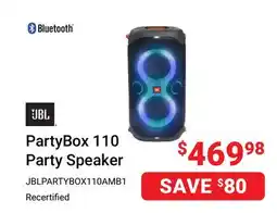 Visions Electronics PartyBox 110 Party Speaker offer