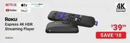 Visions Electronics Roku Express 4K HDR Streaming Player offer