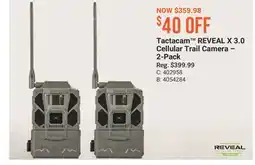 Cabela's Tactacam REVEAL X 3.0 Cellular Trail Camera-2-Pack offer