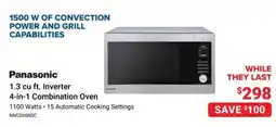 Visions Electronics Panasonic 1.3 cu ft. Inverter 4-in-1 Combination Oven offer