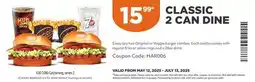 Harvey’s CLASSIC 2 CAN DINE offer