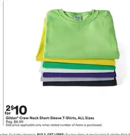 Michaels Gildan Crew Neck Short-Sleeve T-Shirts ALL Sizes offer