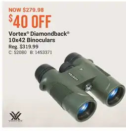 Cabela's Vortex Diamondback 10x42 Binoculars offer